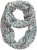 Ulla Popken Ditsy Floral Infinity Scarf Off-White - Naisten asusteet isot koot - 