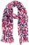 Ulla Popken Geometric Print Scarf Dark Red - Naisten asusteet isot koot - 