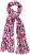 Ulla Popken Geometric Print Scarf Dark Red - Naisten asusteet isot koot - 