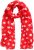 Ulla Popken Polka Dot Scarf Neon Red - Asusteet - 