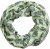 Ulla Popken Leaf Print Infinity Scarf Pistachio - Naisten asusteet isot koot - 