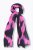 Ulla Popken Two Tone Fringed Hem Scarf Bold Pink - Naisten asusteet isot koot - 