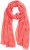 Ulla Popken Lightweight Scarf Coral Pink - Naisten asusteet isot koot - 