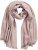 Ulla Popken Fringed Hem Knit Scarf Mocha Brown - Naisten asusteet isot koot - 