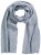 Ulla Popken Ribbed Knit Scarf Light Grey Melange - Naisten asusteet isot koot - 