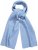 Ulla Popken Ribbed Knit Scarf Blue - Asusteet - 