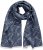 Ulla Popken Smyle Reversible Scarf Navy - Asusteet - 