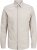 Jack & Jones Breeze Linen Blend Long Sleeve Shirt Crockery - Kauluspaidat - Miesten isot kauluspaidat 2XL – 8XL