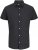 Jack & Jones Breeze Linen Blend Short Sleeve Shirt Black - Kauluspaidat - Miesten isot kauluspaidat 2XL – 8XL