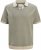 Jack & Jones Ceaston Knit Short Sleeve Sweater Vetiver - Hupparit ja collegepaidat - Miesten hupparit ja collegepaidat isot koot