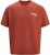 Jack & Jones Fold Crew Neck T-Shirt Red - T-paidat - Isot T-paidat 2XL – 14XL