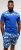 Kam Jeans 5002 Palm Tree Panel Tee And Short Set Electric Blue - T-paidat - Isot T-paidat 2XL – 14XL