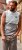 Kam Jeans 5764 Palm Springs Vest Sleeveless T-Shirt Griffin Grey - T-paidat - Isot T-paidat 2XL – 14XL