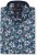Kam Jeans 6061 Hibiscus Floral Print Short Sleeve Shirt Midnight Blue - Kauluspaidat - Miesten isot kauluspaidat 2XL – 8XL