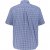 JP1880 Short Sleeve Check Print Traditional Shirt Blue - Kauluspaidat - Miesten isot kauluspaidat 2XL – 8XL