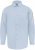 D555 Oliver Tahrankestävä Silitysvapaa Joustava Pitkähihainen Paita Taivaansininen - Kauluspaidat - Miesten isot kauluspaidat 2XL – 8XL