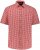 JP1880 Shirt Traditional Checked Short Sleeve Red - Kauluspaidat - Miesten isot kauluspaidat 2XL – 8XL