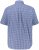 JP1880 Short Sleeve Check Print Traditional Shirt Blue - Kauluspaidat - Miesten isot kauluspaidat 2XL – 8XL