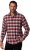 JP1880 Shirt Flannel Checked Long Sleeve Red TALL - MIESTEN VAATTEET MT-6XLT - Pitkien miesten vaatteet