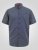 D555 Melrose Navy Icon AOP Button Down Collar Short Sleeve Navy - Lyhythihaiset kauluspaidat - Lyhythihaiset Kauluspaidat Isot Koot