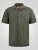D555 Connor Stretch Cuban Collar Reosrt Short Sleeve Shirt Khaki - Kauluspaidat - Miesten isot kauluspaidat 2XL – 8XL