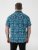 D555 Hawkins Printed Cuban Collar Resort Short Sleeve Shirt Teal - Kauluspaidat - Miesten isot kauluspaidat 2XL – 8XL