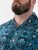 D555 Hawkins Printed Cuban Collar Resort Short Sleeve Shirt Teal - Kauluspaidat - Miesten isot kauluspaidat 2XL – 8XL