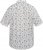 North Latitude 61111 Painettu Pellavainen Lyhythihainen Paita Valkoinen - Kauluspaidat - Miesten isot kauluspaidat 2XL – 8XL