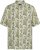 North Latitude 61310 All-Over Painettu Viskoosipaita Oliivinvihreä - Kauluspaidat - Miesten isot kauluspaidat 2XL – 8XL