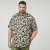 North Latitude 61357 All-Over Painettu Viskoosipaita Musta - Kauluspaidat - Miesten isot kauluspaidat 2XL – 8XL