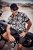 JP1880 Skull Pattern Jersey Short Sleeve Shirt Black - Kauluspaidat - Miesten isot kauluspaidat 2XL – 8XL