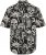 JP1880 Skull Pattern Jersey Short Sleeve Shirt Black - Kauluspaidat - Miesten isot kauluspaidat 2XL – 8XL