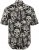 JP1880 Skull Pattern Jersey Short Sleeve Shirt Black - Kauluspaidat - Miesten isot kauluspaidat 2XL – 8XL