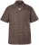 JP1880 Boxy Cuba Short Sleeve Shirt Brown - Kauluspaidat - Miesten isot kauluspaidat 2XL – 8XL