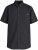 Motley Denim Zagreb Lyhythihainen Kauluspaita Tummanharmaa - Kauluspaidat - Miesten isot kauluspaidat 2XL – 8XL