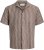 Jack & Jones Montauk Crochet Short Sleeve Shirt Dark Red - Lyhythihaiset kauluspaidat - Lyhythihaiset Kauluspaidat Isot Koot
