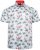 Kam Jeans 6067 Flamingo and Palm Tree Short Sleeve Shirt Blue - Kauluspaidat - Miesten isot kauluspaidat 2XL – 8XL