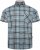 Kam Jeans 6339 Checked Short Sleeve Shirt Mineral Blue - Kauluspaidat - Miesten isot kauluspaidat 2XL – 8XL