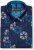 Kam Jeans 6071 Record Print Long Sleeve Shirt Navy - Kauluspaidat - Miesten isot kauluspaidat 2XL – 8XL