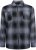 Kam Jeans 6354 Zip Through Check Shirt Charcoal - Kauluspaidat - Miesten isot kauluspaidat 2XL – 8XL