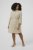 Kaffe Curve Milla Short Shirt Dress Chinchilla/Chalk Stripe - Minimekot - 