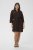 Kaffe Curve Mille Short Shirt Dress Black Coffee Brown - Minimekot - 