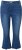 Ulla Popken Cropped Flared Eyelet Jeans Denim Blue - Naisten farkut ja housut isot koot - 