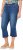 Ulla Popken Cropped Flared Eyelet Jeans Denim Blue - Naisten farkut ja housut isot koot - 