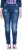 Ulla Popken Lightly Distressed Stretch Fit Jeans Blue Denim - Farkut & Housut Isoissa Koissa – Plus Size - 