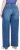 Ulla Popken Extra Wide Leg Stretch Fit Jeans Denim Blue - Naisten farkut ja housut isot koot - 