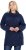 Ulla Popken Space Yarn Oversized Turtleneck Sweater Blue - Naisten hupparit ja collegepaidat isot koot - 