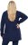 Ulla Popken Space Yarn Oversized Turtleneck Sweater Blue - Naisten hupparit ja collegepaidat isot koot - 