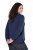 Ulla Popken Textured Glitter Embroidery Oversized Sweater Ink Blue - Naisten hupparit ja collegepaidat isot koot - Mukavat collegepaidat, huput ja neuleet
