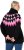 Ulla Popken Neon Alpine Pattern Long Sleeve Turtleneck Sweater Light Pink - Naisten hupparit ja collegepaidat isot koot - 